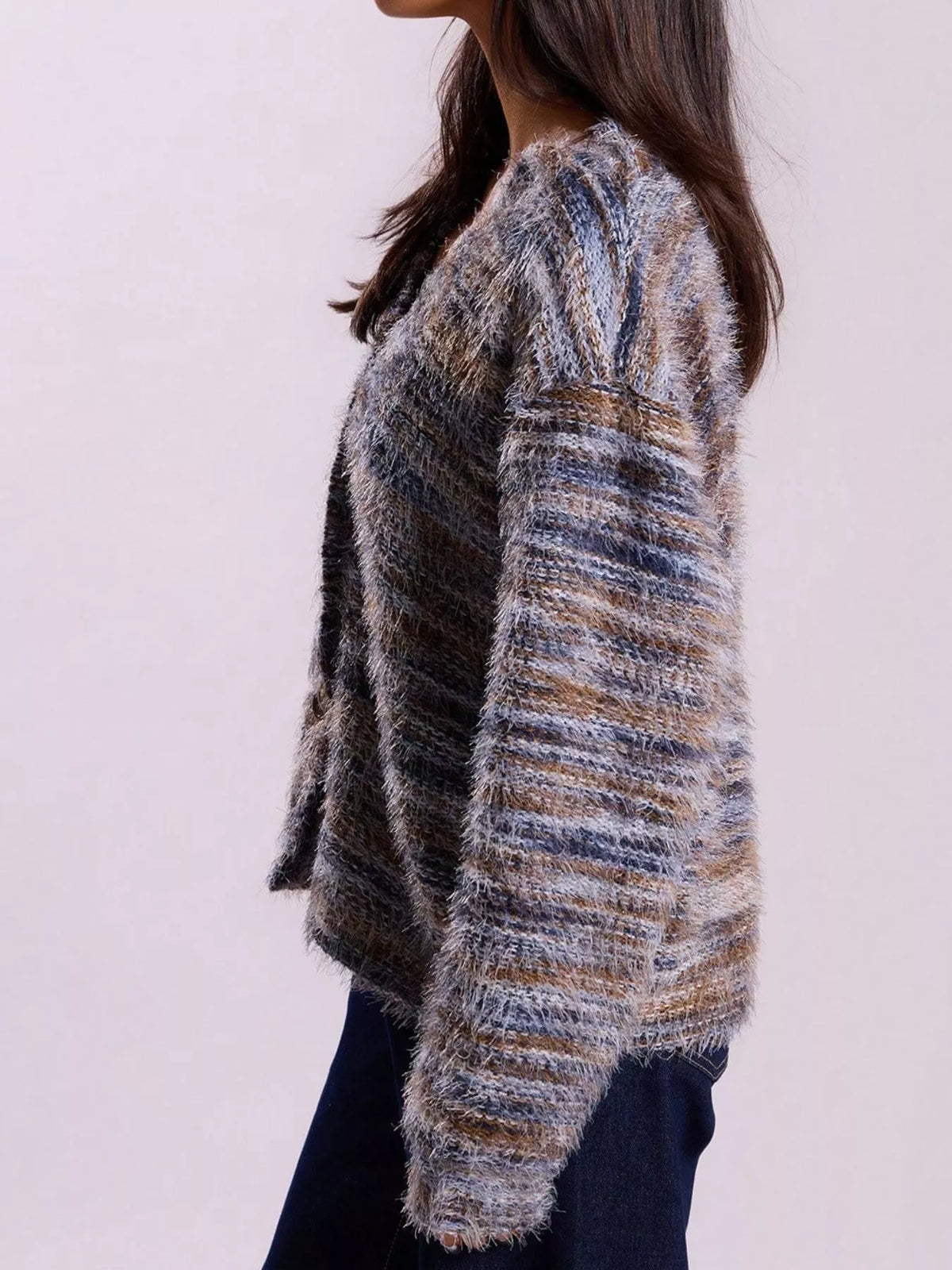 Textured Knit Button-down Cardigan (12)
