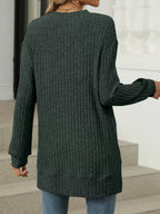 Ribbed Knit Round Neck Sweater (29)