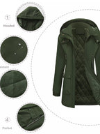 Full Size Zip Up Hooded Parka Outerwear Plus (8)