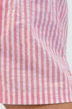 Striped Elastic Waist Shorts (14)