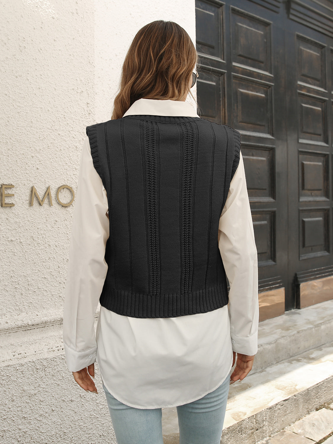 Urban V-neck Sweater Vest (6)