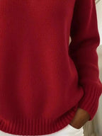 Full Size Button Detail Dropped Shoulder Sweater Plus (15)