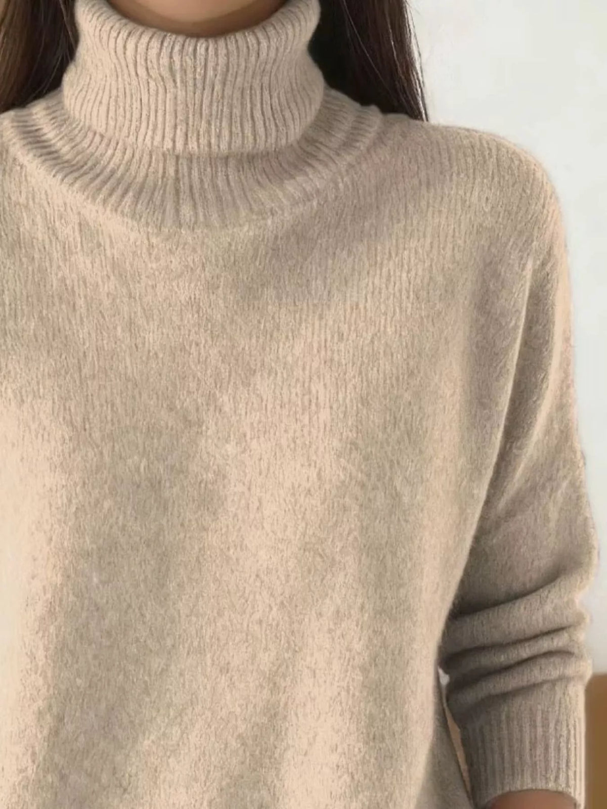 Turtleneck Long Sleeve Sweater (2)
