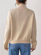 Turtleneck Dropped Shoulder Sweater (5)