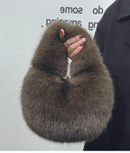 Portable Fur Bag Fall Winter Popular photo 10