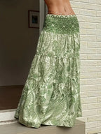Paisley Print Maxi Skirt (16)