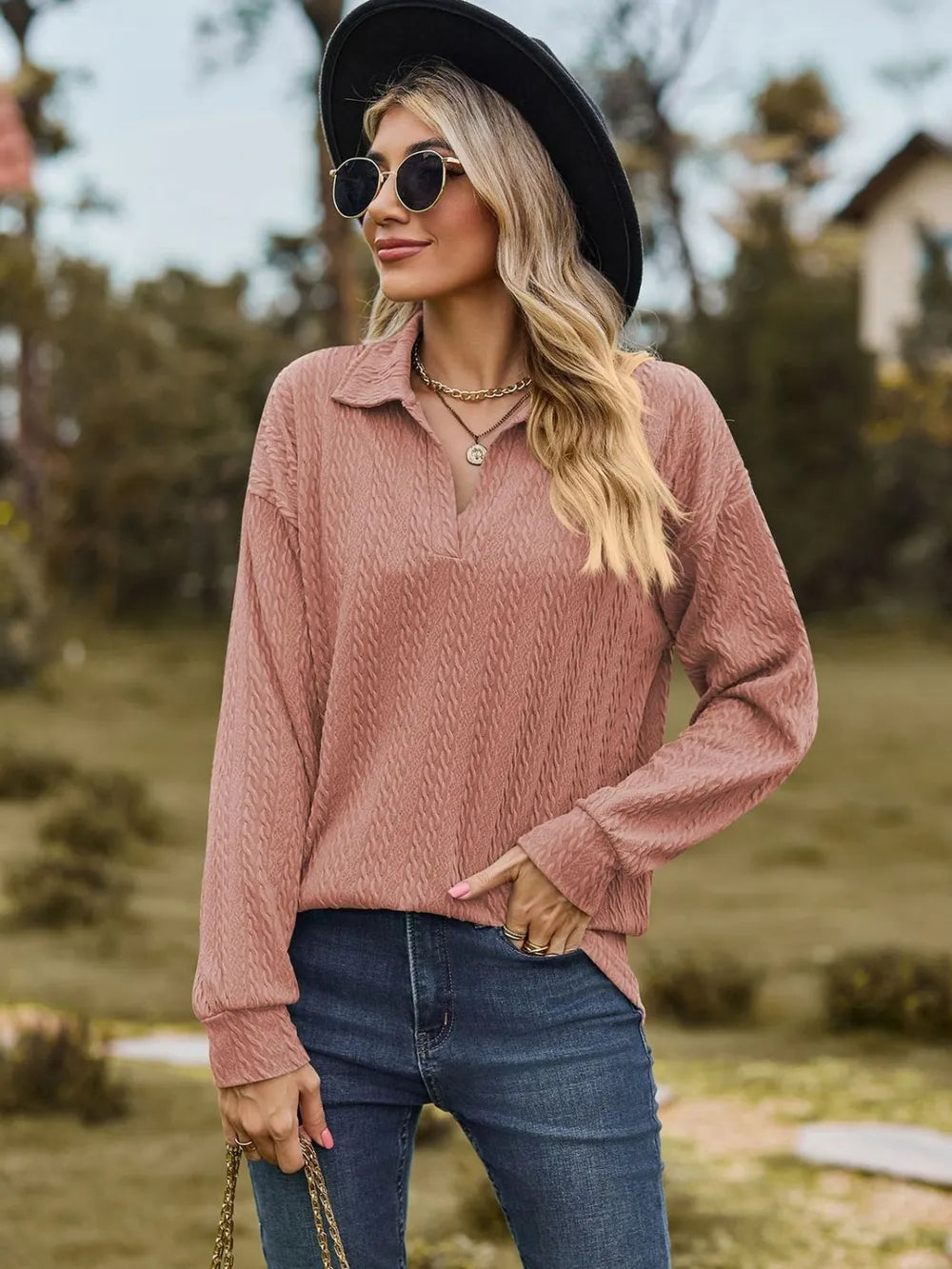Johnny Collar Long Sleeve Top (21)