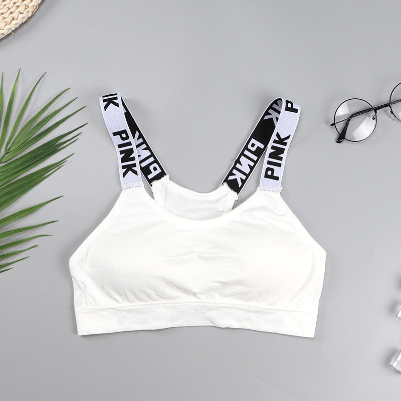 Pink Sports Bra variant CJNSNYWX01372-White-Onesize