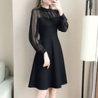 Slimming Long Sleeve Lace Underdress photo 4