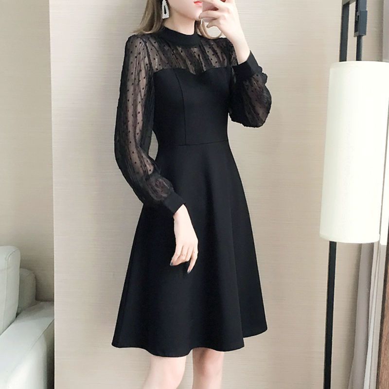 Slimming Long Sleeve Lace Underdress photo 4