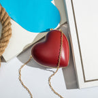 Red Heart-shaped Shoulder Bag Lover Chain photo 2