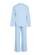 Collared Neck Long Sleeve Top Drawstring Pants Set (15)
