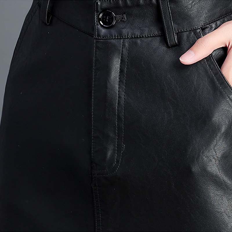 Leather Skirt Bag Hip Pencil photo 3