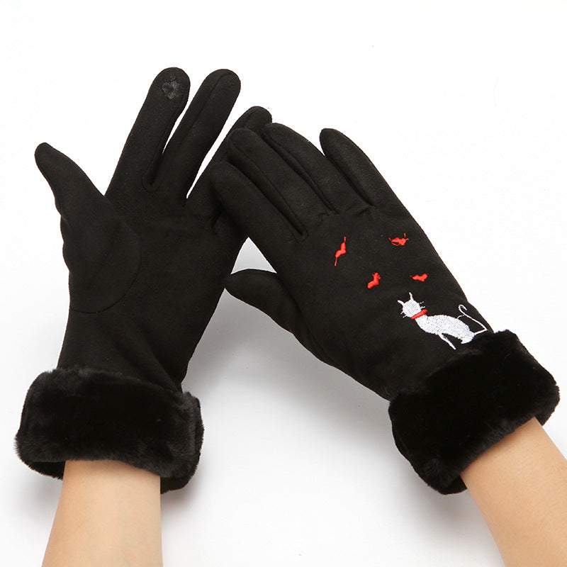 Gloves Winter Suede variant CJNSFSST00260-Black-One size