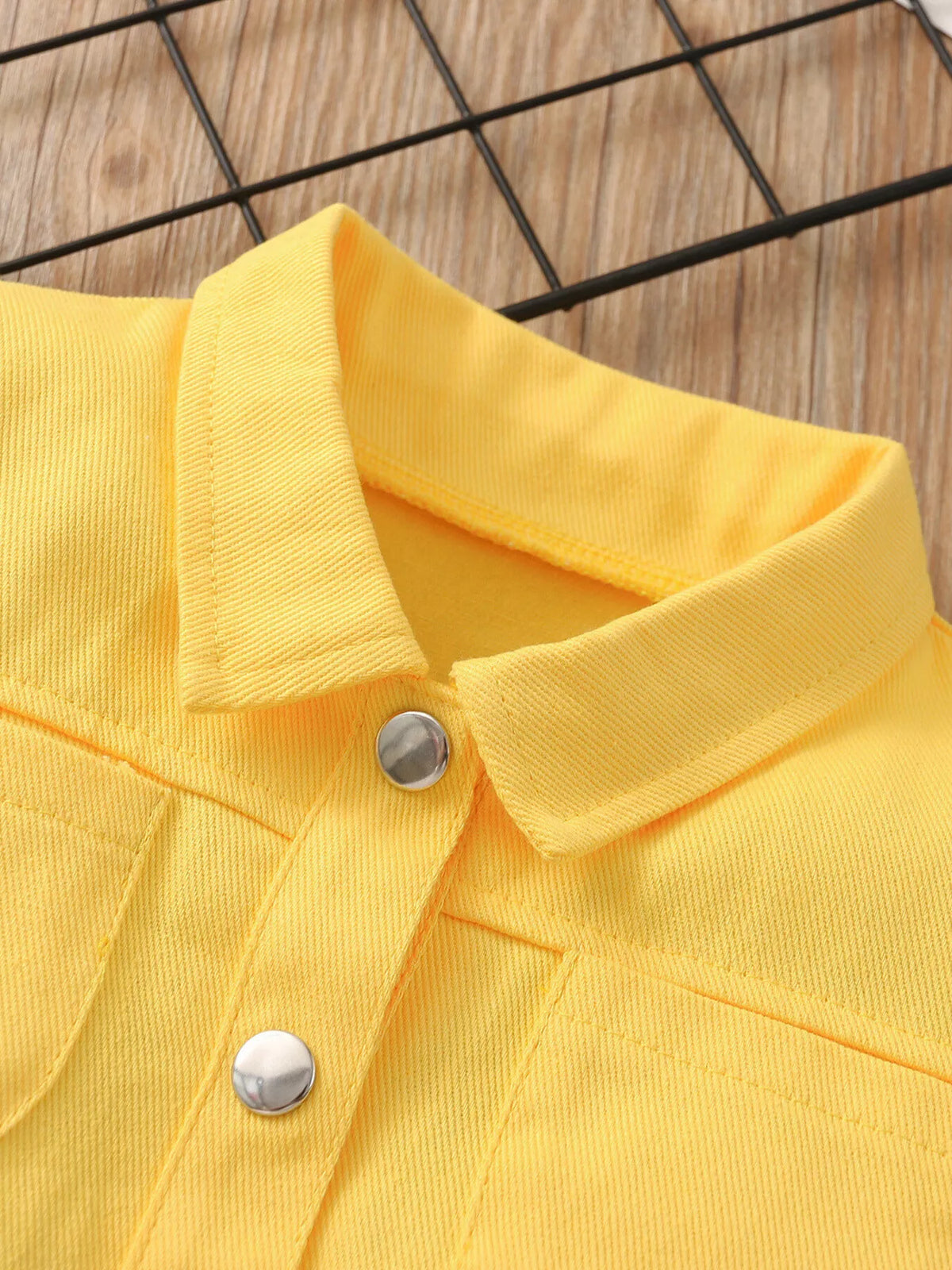 Children's Short Sleeve Belt Jumpsuit (12)