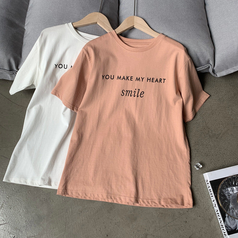 Letter Printed T-shirt White photo 19