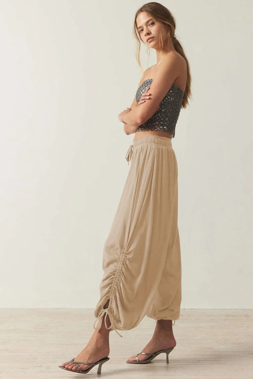 Drawstring Ruched Pants (15)