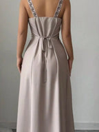 Floral Sleeveless Maxi Dress Side Slit (6)
