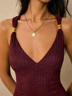 Sleeveless Ribbed Knit Midi Dress (15)