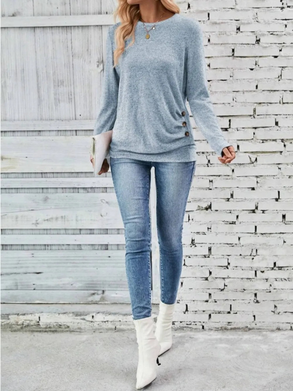 Round Neck Long Sleeve T-shirt (12)