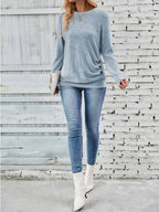 Round Neck Long Sleeve T-shirt (12)