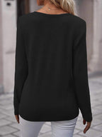 Round Neck Buttoned Long Sleeve T-shirt (6)