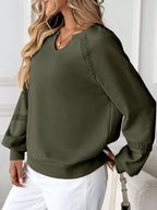Notched Raglan Sleeve Sweatshirt (22)