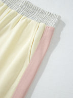 Block Round Neck Top Pants Set (14)