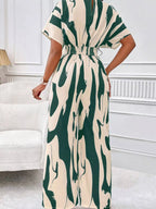 Abstract Print Wide-leg Jumpsuit (12)