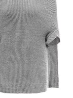 Turtleneck Knitted Cape Sweater (12)