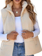 Corduroy Zip Up Vest Coat (9)