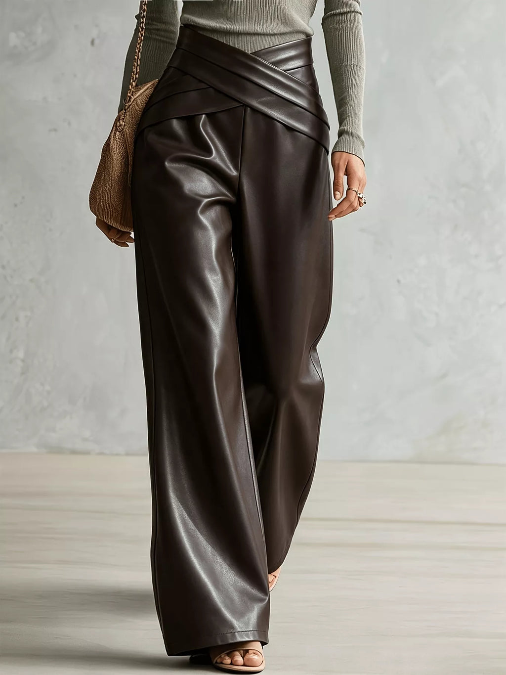 Criss-cross Wide Leg Pants (8)