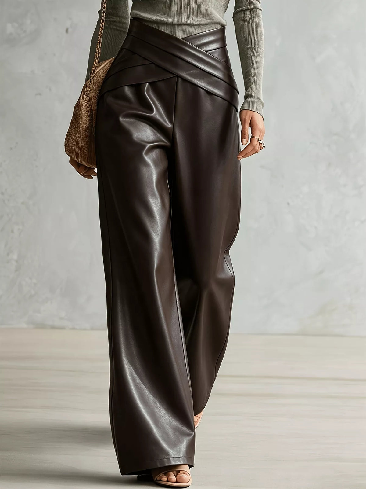 Criss-cross Wide Leg Pants (8)