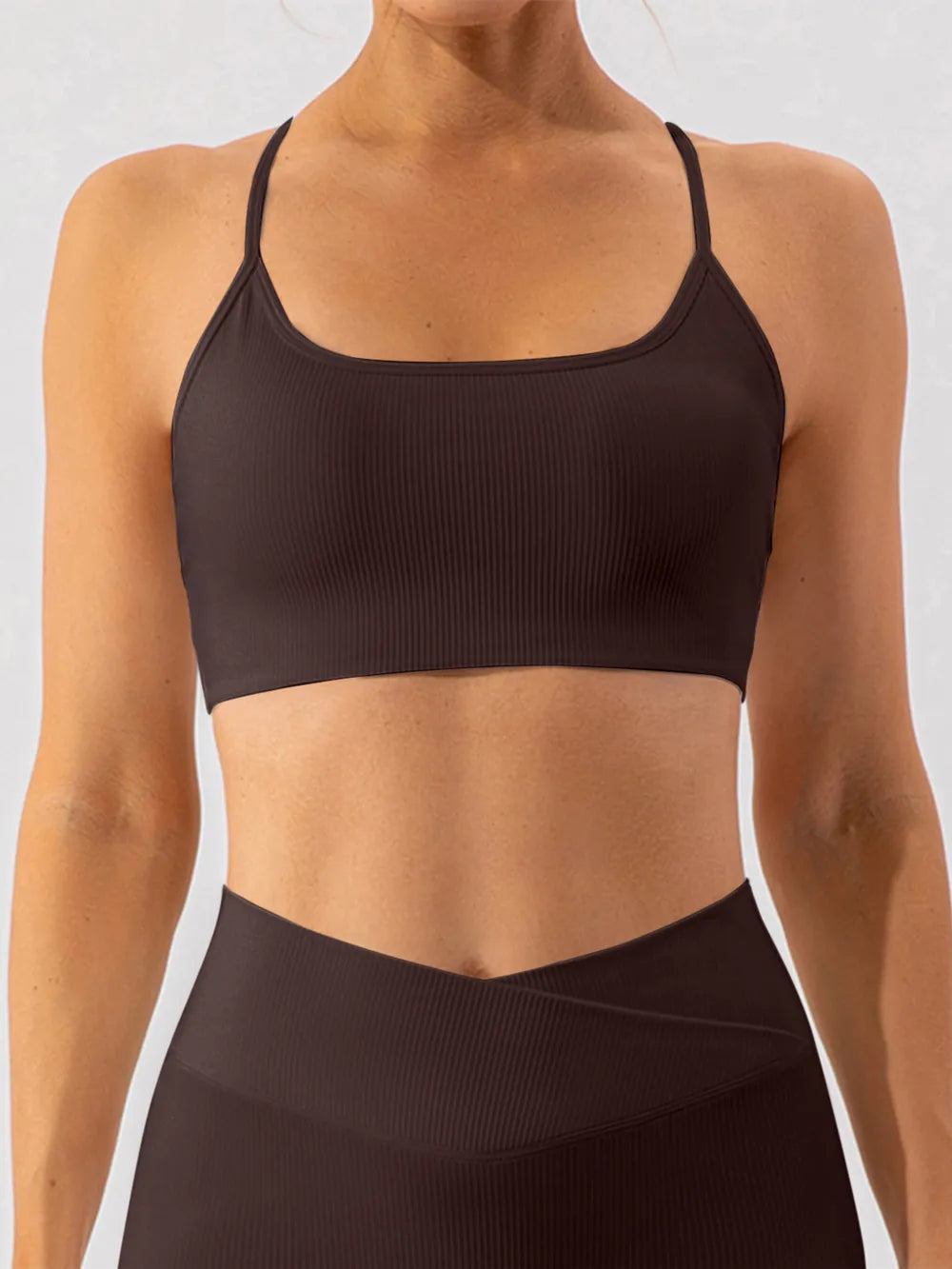 Spaghetti Strap Active Bra (5)