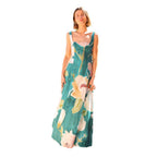 Printed Strap Slimming Maxi Dress photo 2