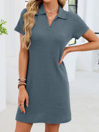 Johnny Collar Short Sleeve Dress (4)