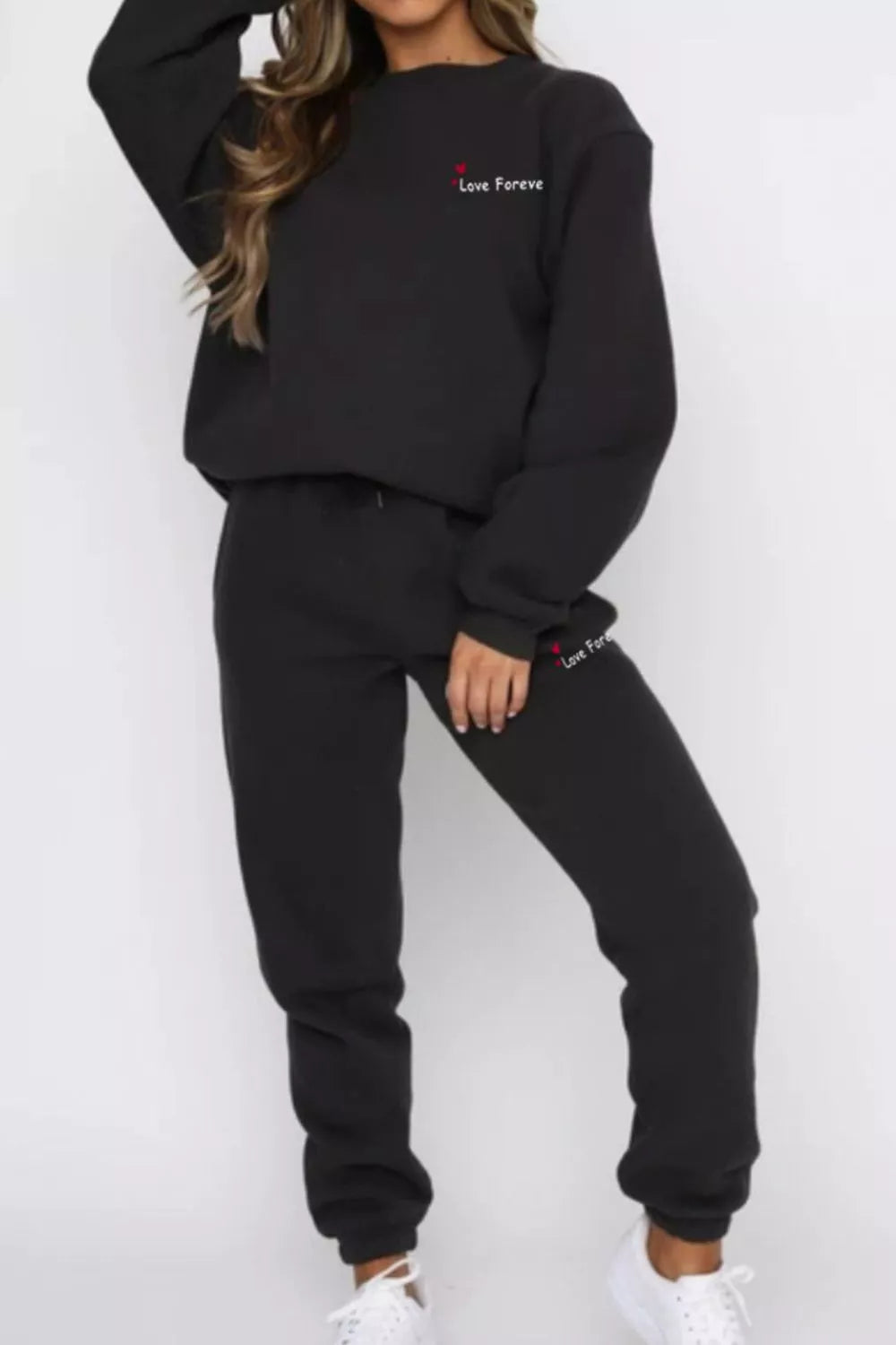 Round Neck Sweatshirt Joggers Set (5)