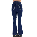 Patchwork High-rise Flared Jeans photo 3