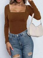 Square Neck Long Sleeve Bodysuit (7)