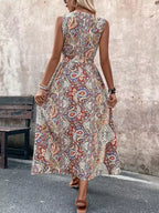 Paisley Print Sleeveless Romper (5)