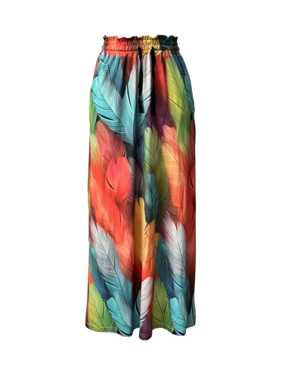 Printed Maxi Skirt Pockets (2)