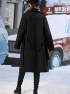 Double-breasted Lapel Collar Overcoat (18)