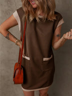 Round Neck Cap Sleeve Mini Dress (19)