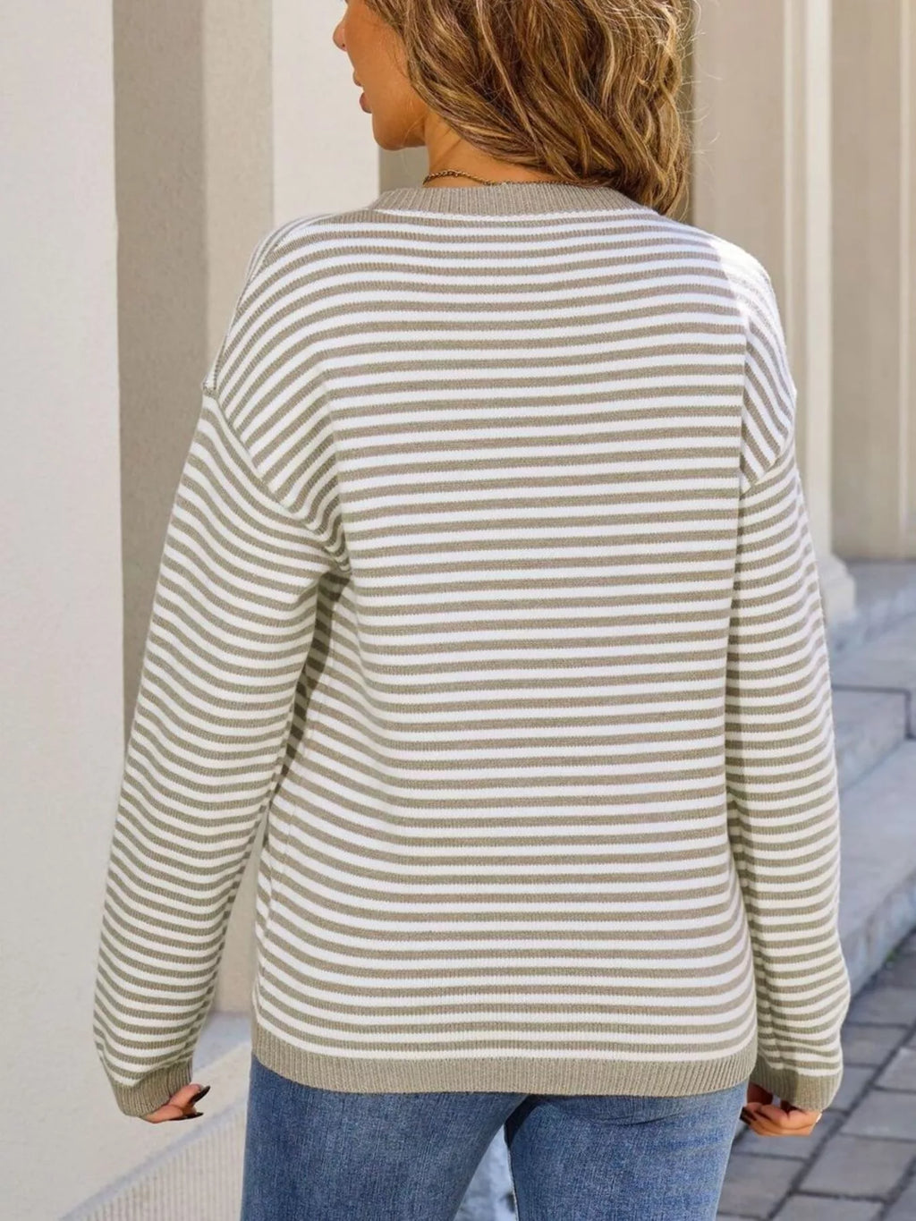 Striped Round Neck Sweater (16)