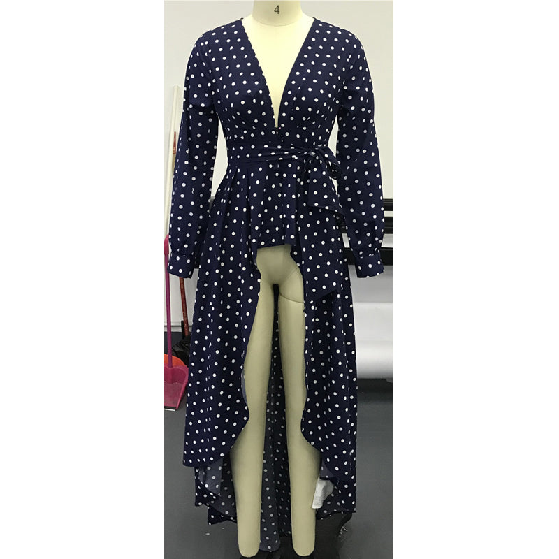 Long Sleeve Polka Dot Dress photo 1