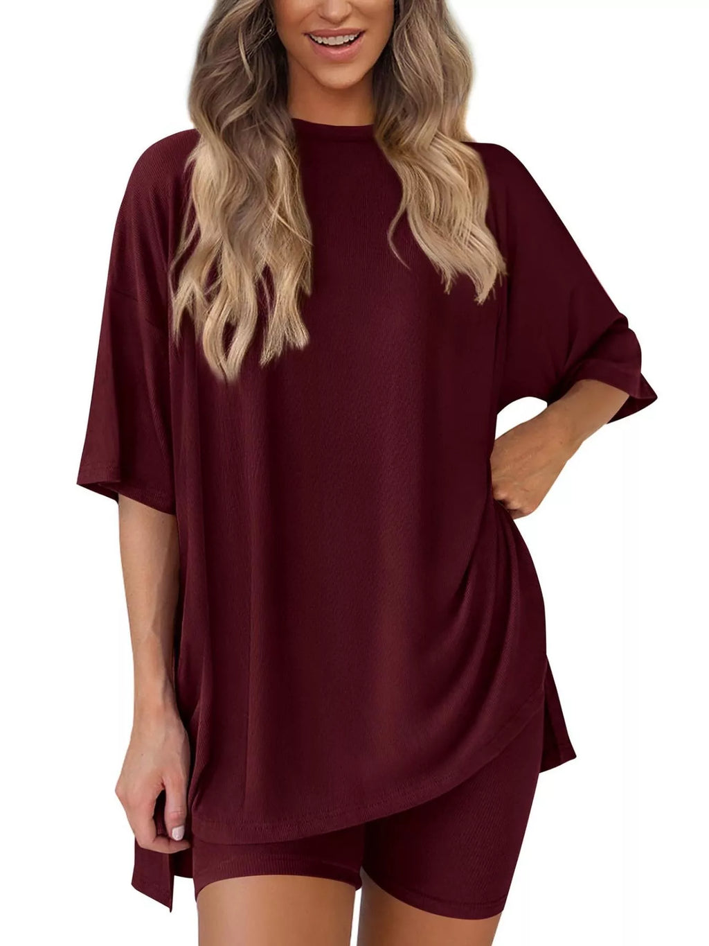 Full Round Neck Two-piece Set (5)