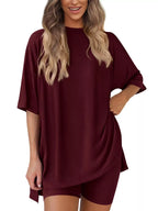 Full Round Neck Two-piece Set (5)