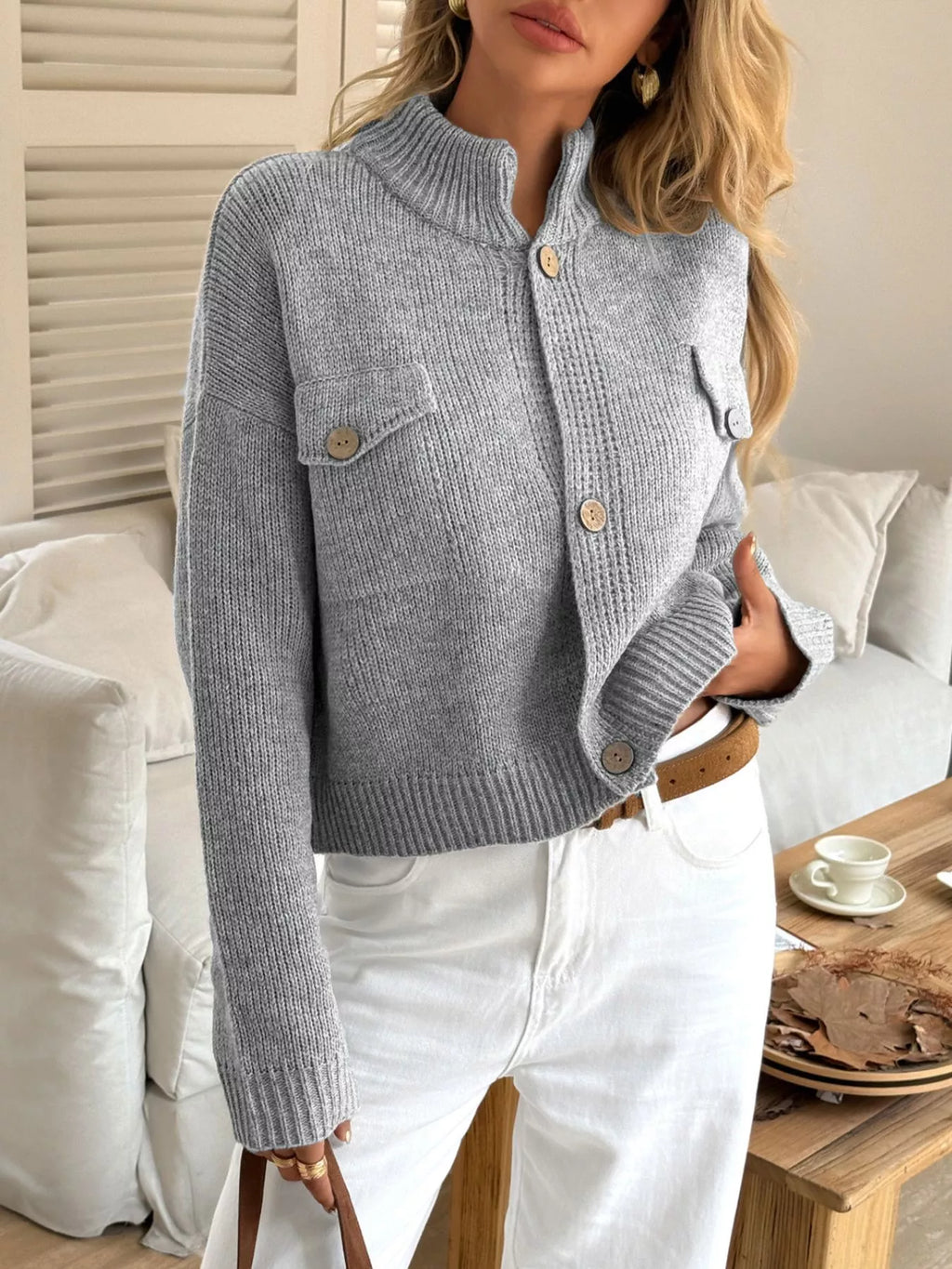 Button-down Knit Cardigan (10)