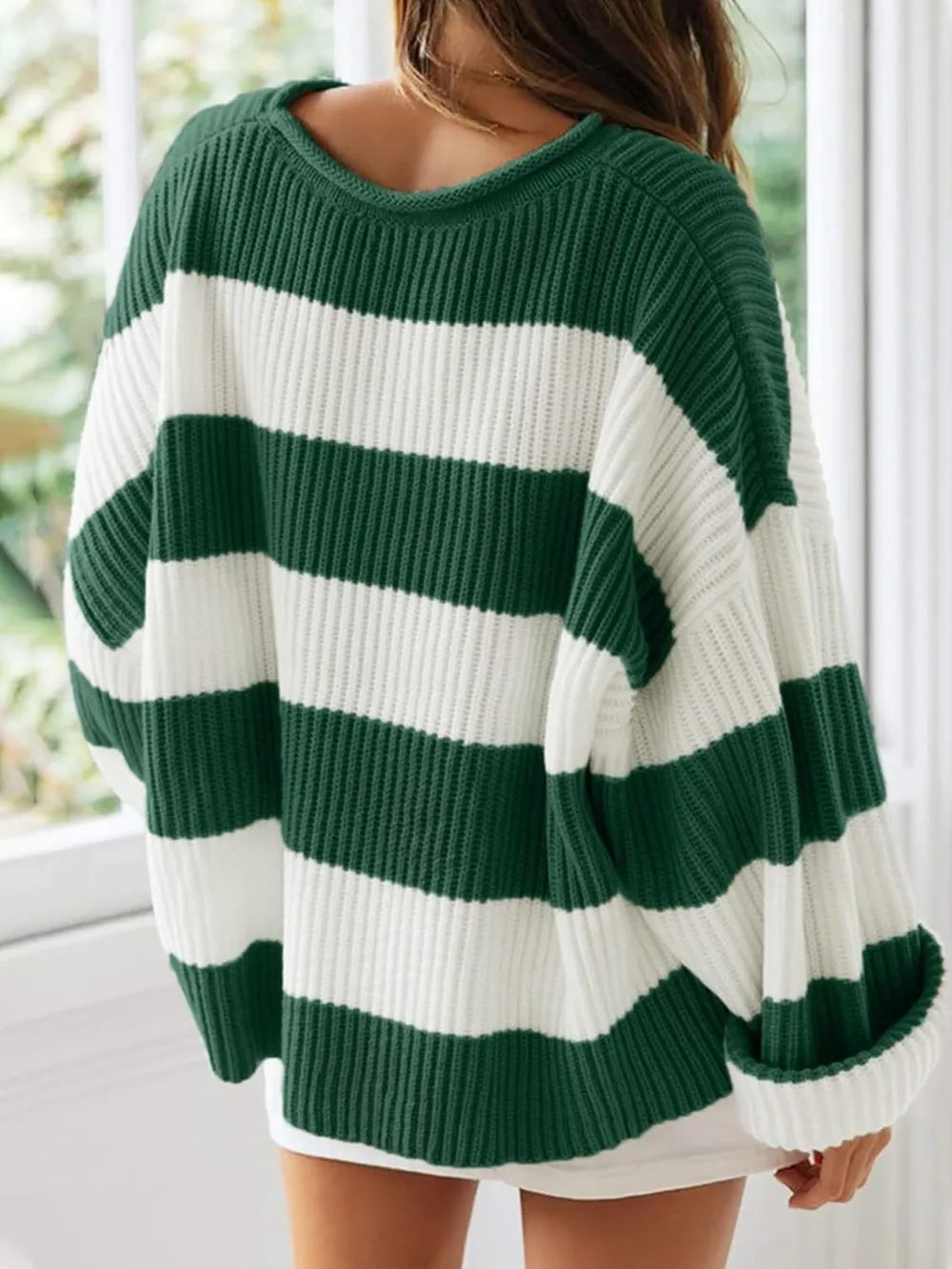 Round Neck Long Sleeve Sweater (19)