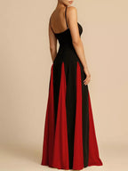 Two-tone Flowing Maxi Dress (8)